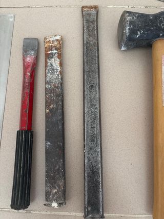 Lote herramientas albañilería