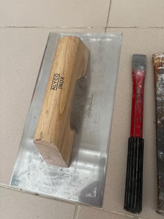 Lote herramientas albañilería