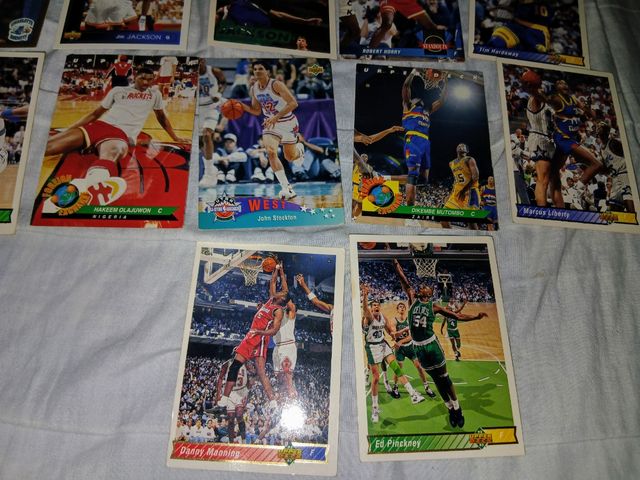 14 cartas baloncesto Fleer