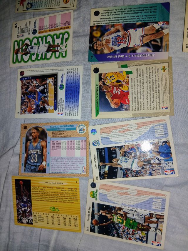 14 cartas baloncesto Fleer