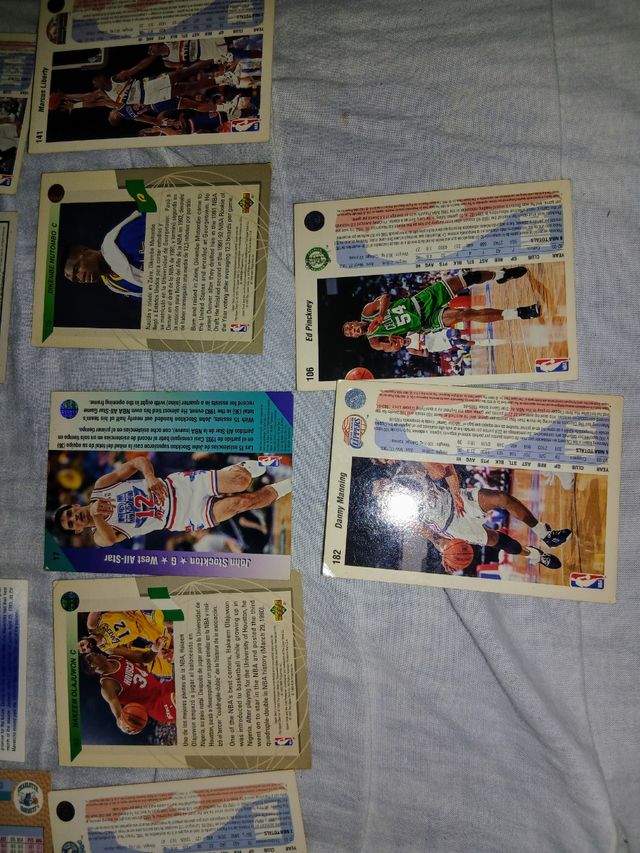 14 cartas baloncesto Fleer