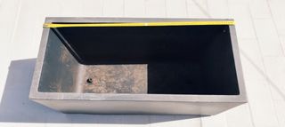 Dos jardineras/maceteros rectangulares polietileno