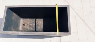 Dos jardineras/maceteros rectangulares polietileno