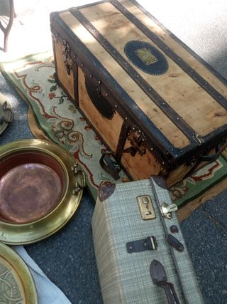 Baúl antiguo de madera (s. XIX)