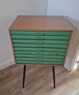 Mueble antiguo mercería - años 50