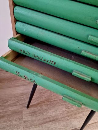 Mueble antiguo mercería - años 50