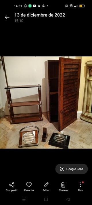 Conjunto baño vintage madera en ALCALA DE HENARES