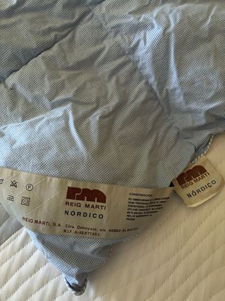 Edredón Reig Martí azul y blanco