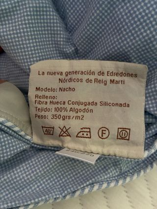 Edredón Reig Martí azul y blanco
