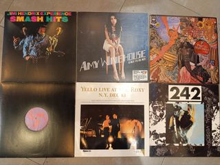 Vinilos LP: Hendrix, Winehouse, Yello