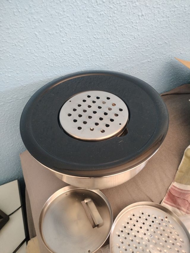 Cuenco rallador 5 en 1 | acero inox