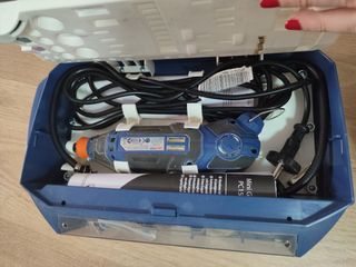 Mini taladro Dexter 150W + accesorios