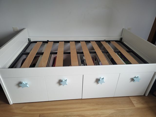 Cama nido Garabatos laminada 190x105 con 4 cajones