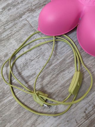 Lámpara flor rosa - aplique infantil