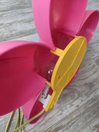 Lámpara flor rosa - aplique infantil