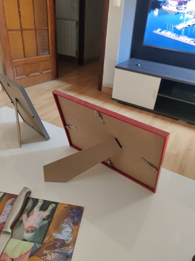 Marco fotos rojo - Decoración