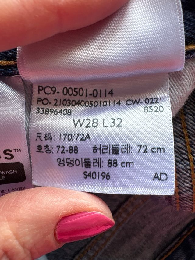 Levi's 501 Jeans - Vaqueros azules.