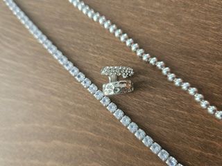 Pulseras y pendientes plata