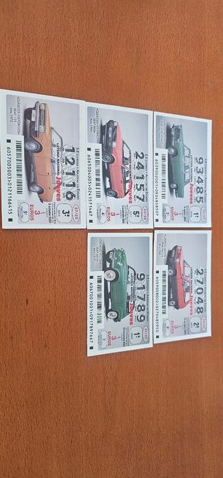 Varios lotes boletos loteria