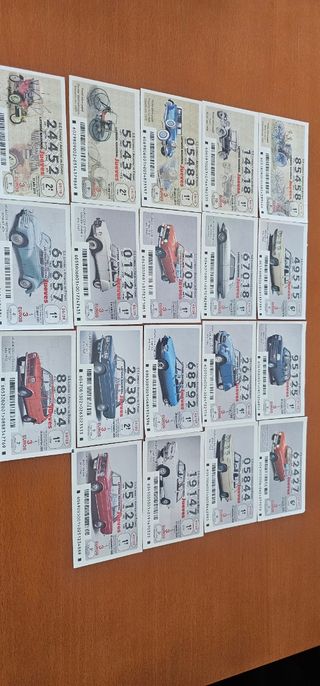 Varios lotes boletos loteria