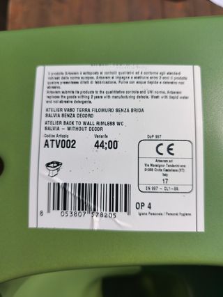 WC Art Ceram Salvia - NUOVO