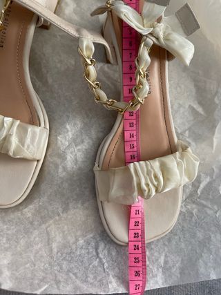 Sandalias blancas ceremonia 23,5cm