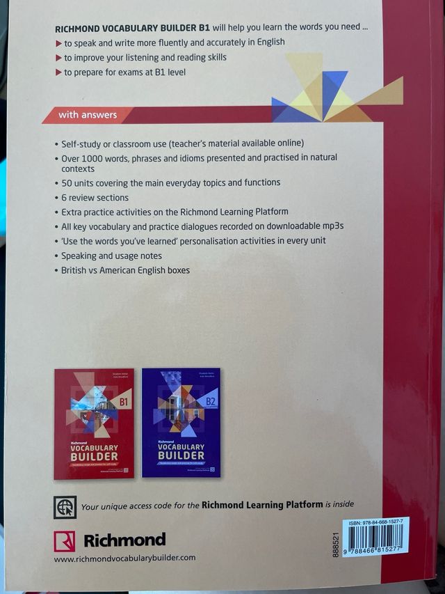 VOCABULARY BUILDER B1 STUDENT'S BOOK WITH ANSWERS