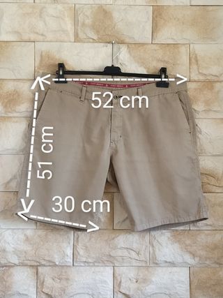 Bermudas beige hombre talla 52
