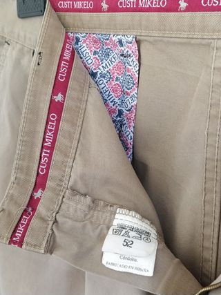 Bermudas beige hombre talla 52