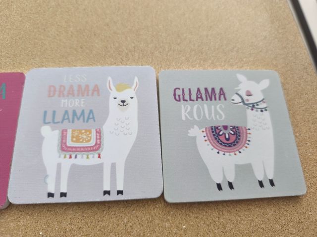 4 posavasos llamitas - Decoración