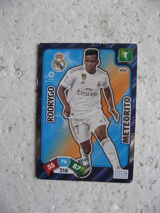 cromo Adrenalyn fútbol Real Madrid 404 Rodrygo 19