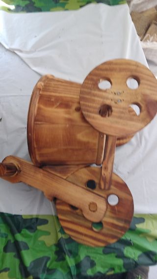 Maceta Bicicleta Madera