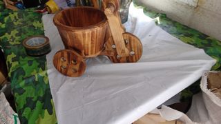 Maceta Bicicleta Madera