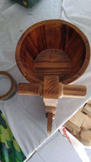 Maceta Bicicleta Madera