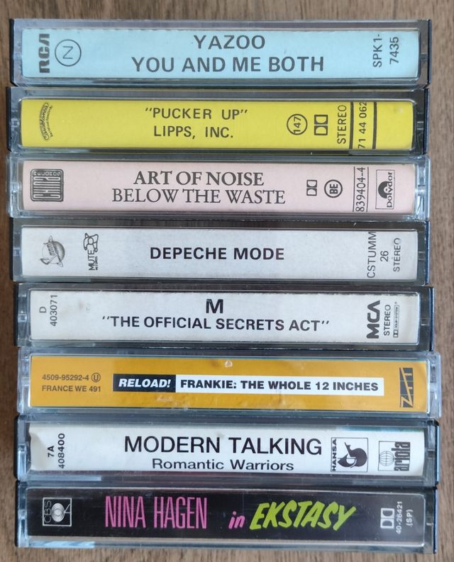 Cintas de Cassette de Música de los 80s