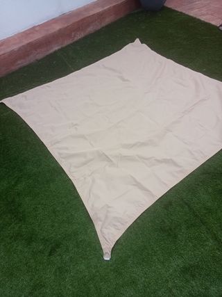 Toldo vela beige 2x2m - Impermeable