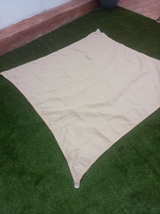 Toldo vela beige 2x2m - Impermeable