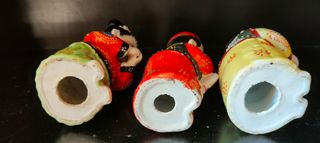 Statuette Famiglia Cinese Porcellana