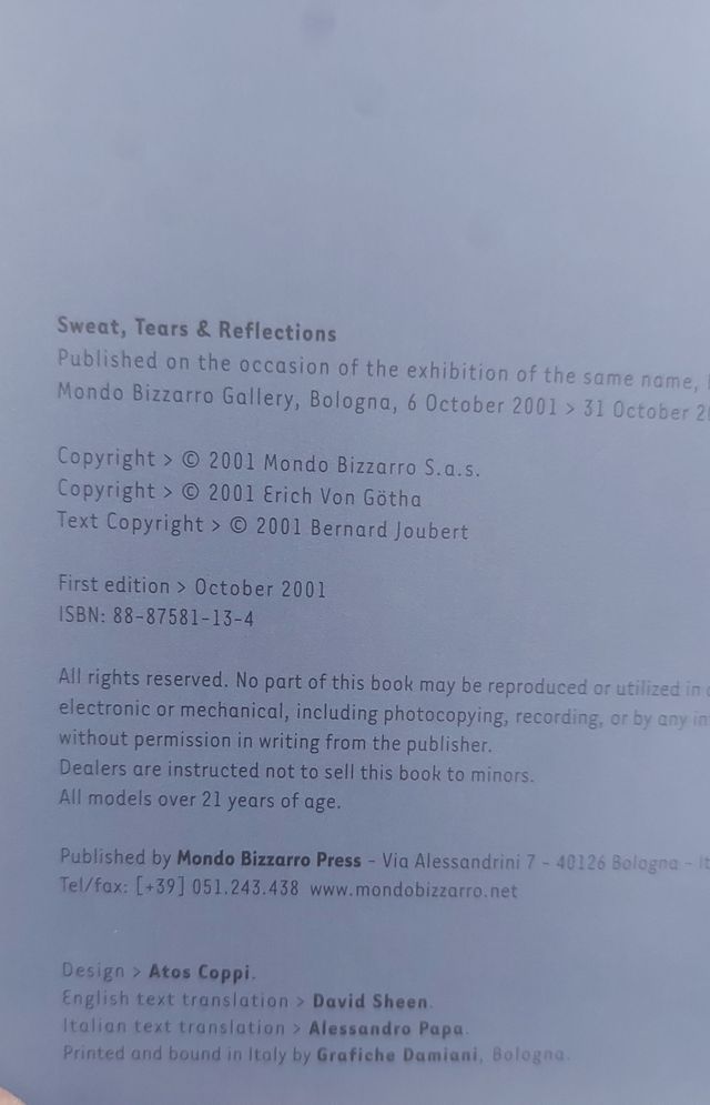 Sweet, Tears et Reflexions