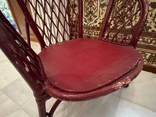 Conjunto mimbre: 2 sillas + mesa