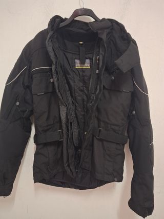 Chaqueta moto invierno negra