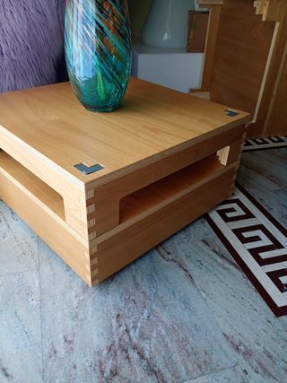 Tavolino legno quadrato