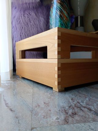 Tavolino legno quadrato