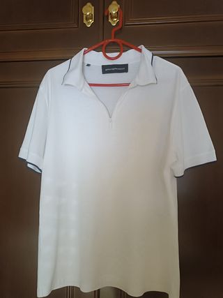 Polo Adolfo Domínguez blanco