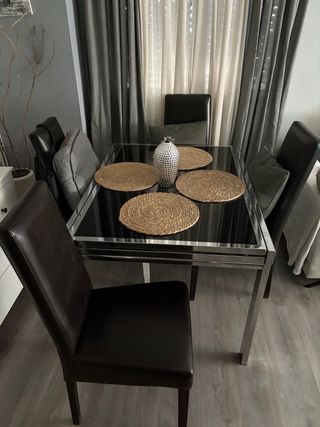 Mesa cristal negro