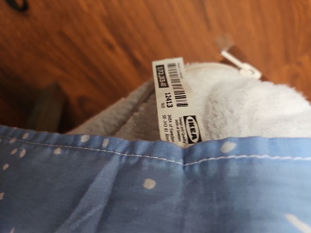 Sábana bajera cama matrimonio azul