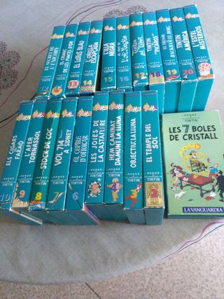 21 VHS Tintín (catalán)