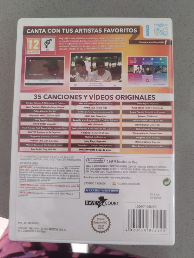 Let's Sing 8 Wii - Karaoke Español