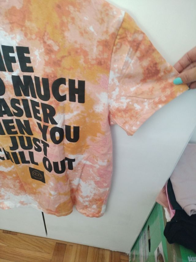 Camiseta Bershka tie-dye XS