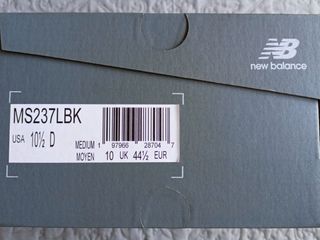 Zapatillas New Balance 237 talla 44.5 negro